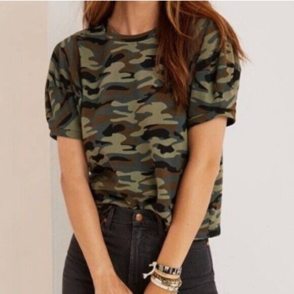 NWOT Velvet by Graham & Spencer camo shirt